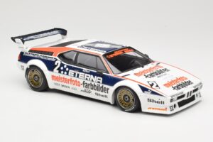 BMW M1 Schnitzer #2 H-J. Stuck Winner Deutsche Automobil Rennsport Trophy Zolder 1982 Minichamps 1:18 155822902 Metal — zdjęcie 4 z 6