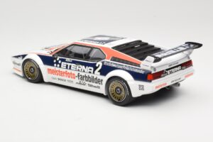 BMW M1 Schnitzer #2 H-J. Stuck Winner Deutsche Automobil Rennsport Trophy Zolder 1982 Minichamps 1:18 155822902 Metal — zdjęcie 5 z 6