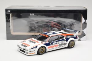 BMW M1 Schnitzer #2 H-J. Stuck Winner Deutsche Automobil Rennsport Trophy Zolder 1982 Minichamps 1:18 155822902 Metal — zdjęcie 6 z 6
