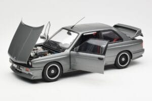BMW M3 E30 Sport Evolution Cecotto Szary AUTOart 1:18 70567 Metal — zdjęcie 2 z 8
