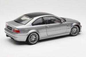 BMW M3 E46 CSL Srebrny Kyosho 1:18 08506S Metal — zdjęcie 3 z 8