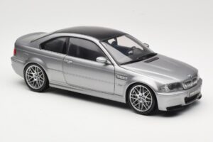 BMW M3 E46 CSL Srebrny Kyosho 1:18 08506S Metal — zdjęcie 6 z 8