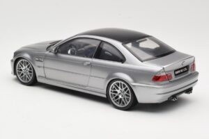 BMW M3 E46 CSL Srebrny Kyosho 1:18 08506S Metal — zdjęcie 7 z 8