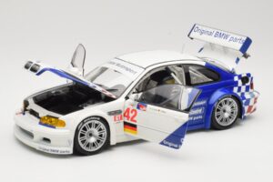 BMW M3 E46 GTR #42 J. Muller / J.J. Lehto ALMS 2001 Minichamps 1:18 80430139183 Metal — zdjęcie 2 z 8