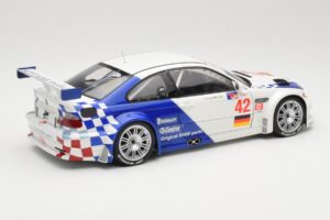 BMW M3 E46 GTR #42 J. Muller / J.J. Lehto ALMS 2001 Minichamps 1:18 80430139183 Metal — zdjęcie 3 z 8