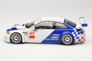 BMW M3 E46 GTR #42 J. Muller / J.J. Lehto ALMS 2001 Minichamps 1:18 80430139183 Metal — zdjęcie 4 z 8