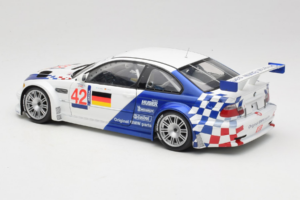 BMW M3 E46 GTR #42 J. Muller / J-J. Lehto ALMS 2001 Minichamps 1:18 80430139183-R1 Metal — zdjęcie 7 z 8