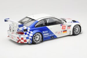BMW M3 E46 GTR #42 J. Lehto / P. Ekblom ALMS 2001 Minichamps 1:18 100012142 Metal — zdjęcie 3 z 8
