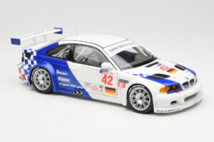 BMW M3 E46 GTR #42 J. Lehto / P. Ekblom ALMS 2001 Minichamps 1:18 100012142 Metal — zdjęcie 6 z 8