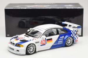 BMW M3 E46 GTR #42 J. Lehto / J. Muller ELMS 2001 Minichamps 1:18 100012192 Metal — zdjęcie 8 z 8
