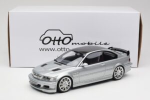 BMW M3 E46 GTR Srebrny Otto 1:18 OT1128 Żywica — zdjęcie 6 z 6
