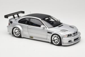 BMW M3 E46 GTR Street Srebrny With Carbon Roof Minichamps 1:18 100012102 Metal — zdjęcie 6 z 8