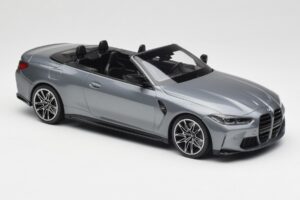 BMW M4 G82 Kabriolet Grey Metallic Minichamps 1:18 155021034 Metal — zdjęcie 4 z 6