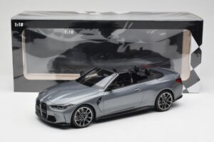 BMW M4 G82 Kabriolet Grey Metallic Minichamps 1:18 155021034 Metal — zdjęcie 6 z 6
