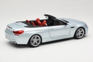 BMW M6 F12 Kabriolet Silverstone Silver Paragon 1:18 8043225656 Metal — zdjęcie 3 z 8