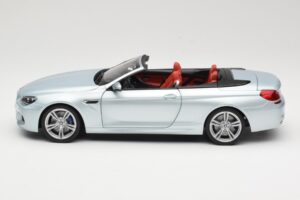 BMW M6 F12 Kabriolet Silverstone Silver Paragon 1:18 8043225656 Metal — zdjęcie 4 z 8