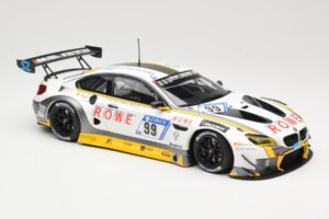 BMW M6 GT3 Rowe Racing #99 M. Basseng / M. Martin 24 Hours Nurburgring 2017 Minichamps 1:18 155172699 Metal — zdjęcie 4 z 6