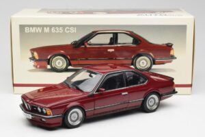 BMW M635 CSi E24 Karmin Czerwony AUTOart 1:18 70528 Metal — zdjęcie 8 z 8