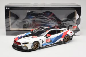 BMW M8 GTE Team RLL C. De Phillippi / B. Auberlen 2nd in Class 12 Hours of Sebring 2018 Minichamps 1:18 155182925 Metal — zdjęcie 6 z 6