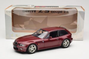 BMW Z3 Coupe 2.8 Red Metallic UT Models 1:18 20423 Metal — zdjęcie 8 z 8