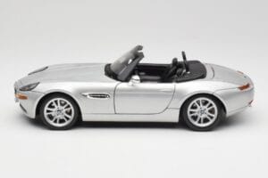 BMW Z8 E52 Titanium Silver Maisto 1:18 536896 Metal — zdjęcie 4 z 8