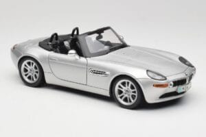BMW Z8 E52 Titanium Silver Maisto 1:18 536896 Metal — zdjęcie 6 z 8