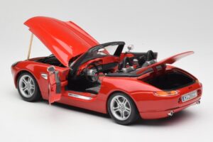 BMW Z8 E52 Czerwony Metaliczny Bburago 1:18 18-12032 Metal — zdjęcie 5 z 8