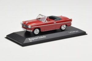 Borgward Isabella Kabriolet Czerwony Minichamps 1:43 400096060 Metal — zdjęcie 2 z 4