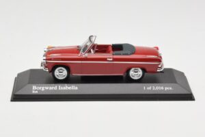 Borgward Isabella Kabriolet Czerwony Minichamps 1:43 400096060 Metal