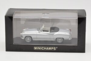 Borgward Isabella Kabriolet Srebrny Minichamps 1:43 400096030 Metal — zdjęcie 4 z 4