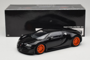Bugatti Veyron Super Sport Black Metallic Minichamps 1:18 100110842 Metal — zdjęcie 8 z 8