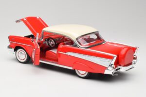 Chevrolet Bel Air Matador Czerwony & India Ivory Road Legends 1:18 92109 Metal — zdjęcie 5 z 8