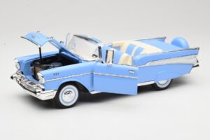 Chevrolet Bel Air Kabriolet Niebieski Road Signature 1:18 55/1/0863 Metal — zdjęcie 2 z 8