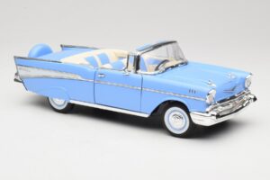 Chevrolet Bel Air Kabriolet Niebieski Road Signature 1:18 55/1/0863 Metal — zdjęcie 6 z 8