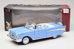 Chevrolet Bel Air Kabriolet Niebieski Road Signature 1:18 55/1/0863 Metal — zdjęcie 8 z 8