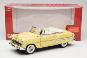 Chevrolet Bel Air Kabriolet Żółty Sun Star 1:18 1712 Metal — zdjęcie 8 z 8