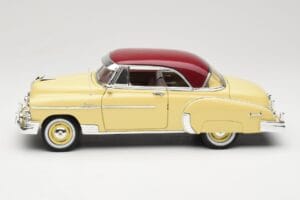 Chevrolet Bel Air Żółty & Czerwony Motormax 1:18 73111 Metal — zdjęcie 4 z 8