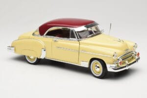 Chevrolet Bel Air Żółty & Czerwony Motormax 1:18 73111 Metal — zdjęcie 6 z 8