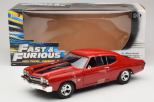 Chevrolet Chevelle SS Fast & Furious Czerwony Johnny Lightning 1:18 39578 Metal — zdjęcie 6 z 6