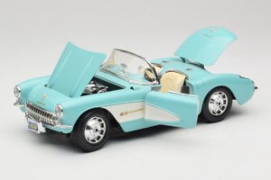Chevrolet Corvette C1 Niebieski & Biały Bburago 1:18 3024-M2 Metal — zdjęcie 2 z 8