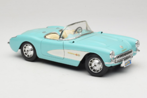 Chevrolet Corvette C1 Niebieski & Biały Bburago 1:18 3024-M2 Metal — zdjęcie 6 z 8