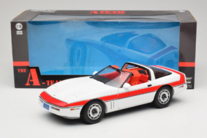 Chevrolet Corvette C4 A-Team Biały GreenLight 1:18 13532 Metal — zdjęcie 8 z 8