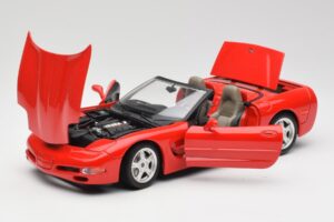 Chevrolet Corvette C5 Kabriolet Czerwony Bburago 1:18 3076 Metal — zdjęcie 2 z 8