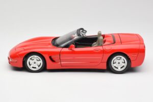 Chevrolet Corvette C5 Kabriolet Czerwony Bburago 1:18 3076 Metal — zdjęcie 4 z 8