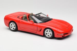 Chevrolet Corvette C5 Kabriolet Czerwony Bburago 1:18 3076 Metal — zdjęcie 6 z 8
