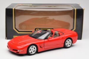 Chevrolet Corvette C5 Kabriolet Czerwony Bburago 1:18 3076 Metal — zdjęcie 8 z 8