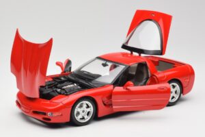 Chevrolet Corvette C5 Czerwony Bburago 1:18 3066 Metal — zdjęcie 2 z 8