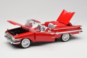 Chevrolet Impala Kabriolet Czerwony Welly 1:18 9864W Metal — zdjęcie 2 z 8