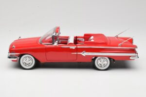 Chevrolet Impala Kabriolet Czerwony Welly 1:18 9864W Metal — zdjęcie 4 z 8
