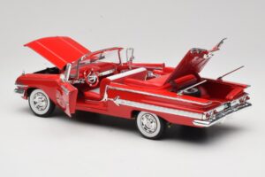 Chevrolet Impala Kabriolet Czerwony Welly 1:18 9864W Metal — zdjęcie 5 z 8